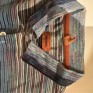 Missoni Vibrant Striped Button Down Shirt